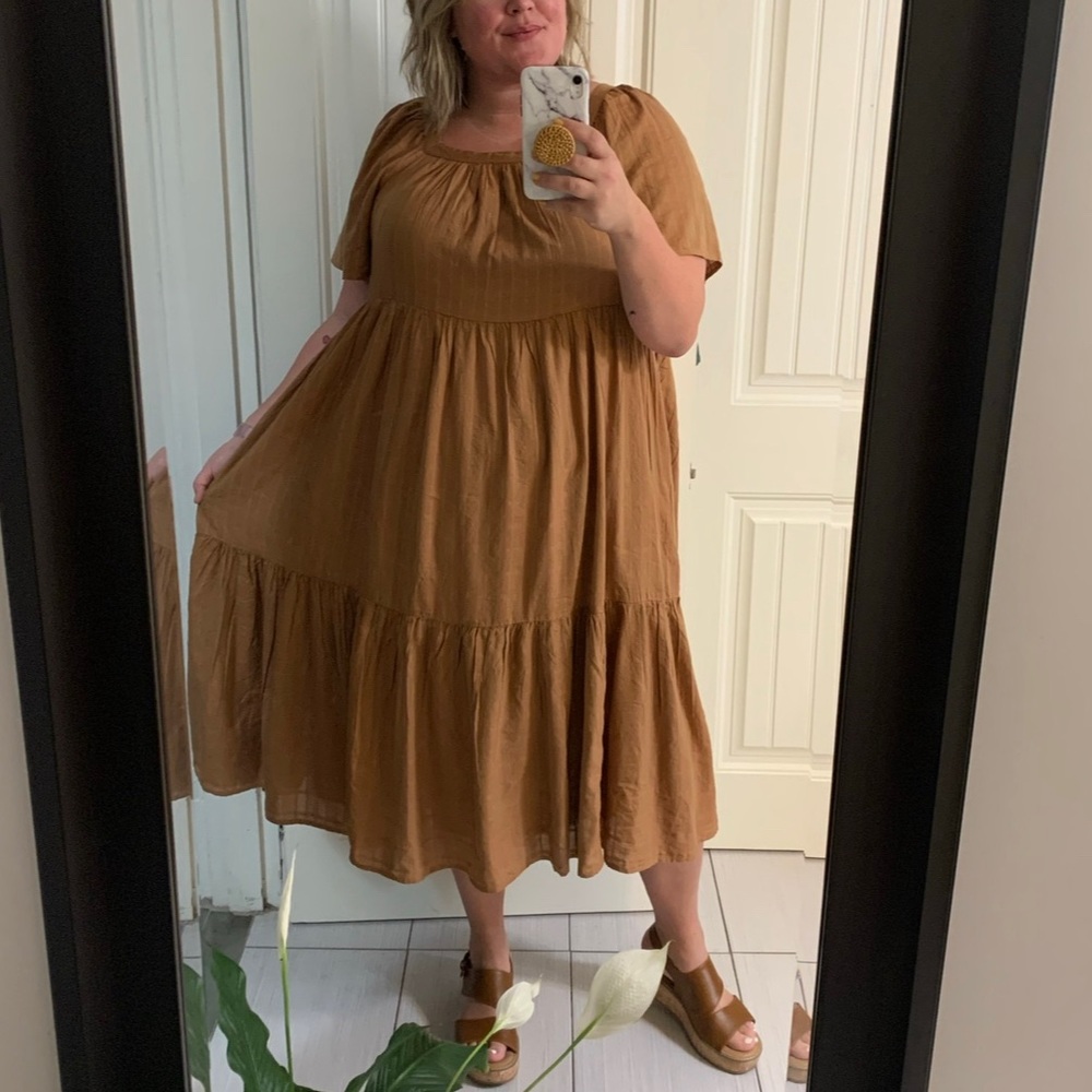 Size XXL Peasant Midi Dress - Old Navy